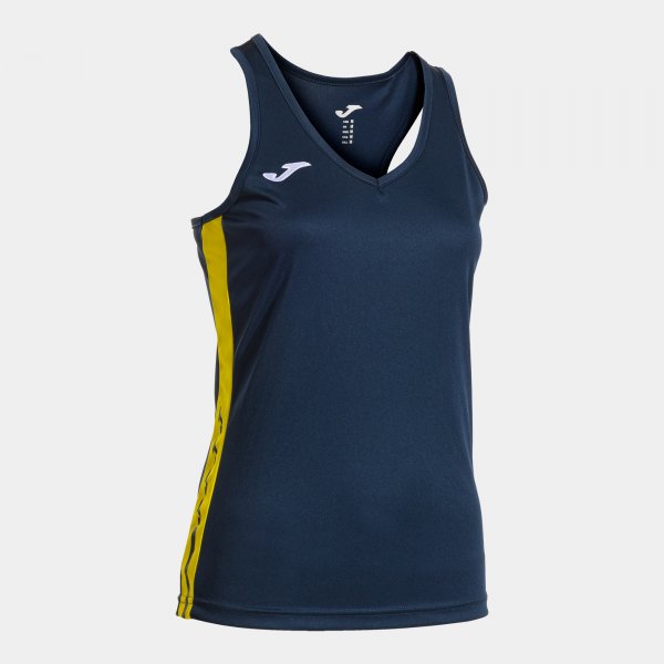 Дамски спортен потник OLIMPIADA TANK TOP морско синьо жълто