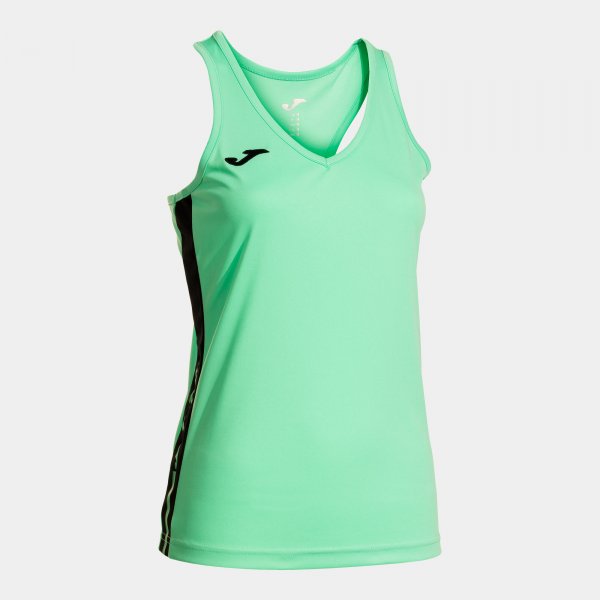 Дамски спортен потник OLIMPIADA TANK TOP зелено черно