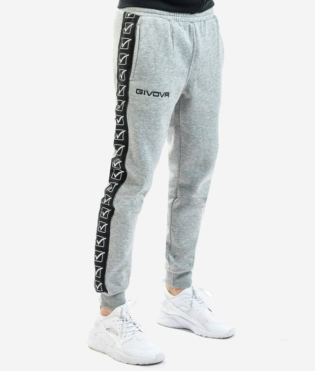 Анцуг PANTALONE FELPA BAND светло меланжирано сиво