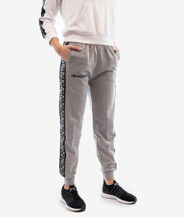 Анцуг PANTALONE TERRY BAND светло меланжирано сиво