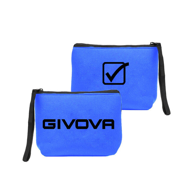 POCHETTE NEOPRENE 19*15*6 AZZURRO/NERO