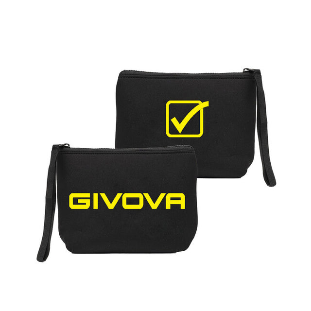Чанта POCHETTE NEOPRENE 19*15*6 черно-флуо жълто