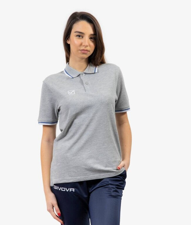 Поло блуза POLO COTONE PIQUET ACTION сиво