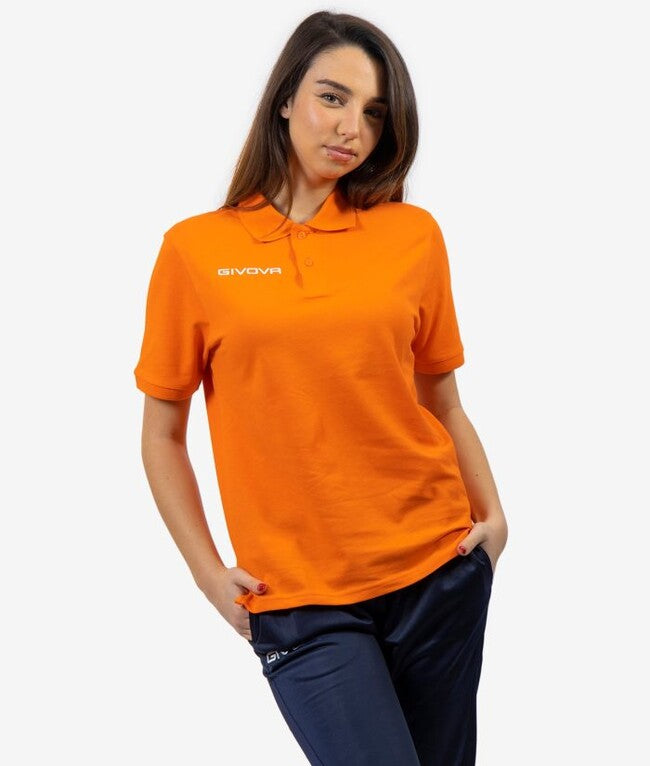Поло блуза POLO COTONE PIQUET SUMMER оранжево