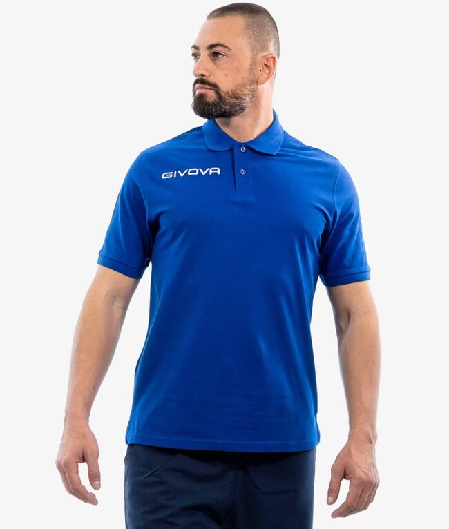 Поло блуза POLO COTONE PIQUET SUMMER азурно синьо