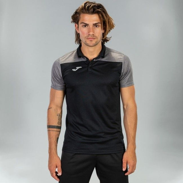 Поло блуза HOBBY II SHORT SLEEVE POLO черно сиво