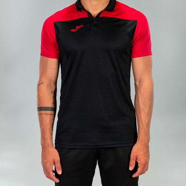 Поло блуза HOBBY II SHORT SLEEVE POLO черно червено
