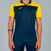 COMBI POLO SHIRT NAVY-YELLOW S/S NAVY-YELLOW