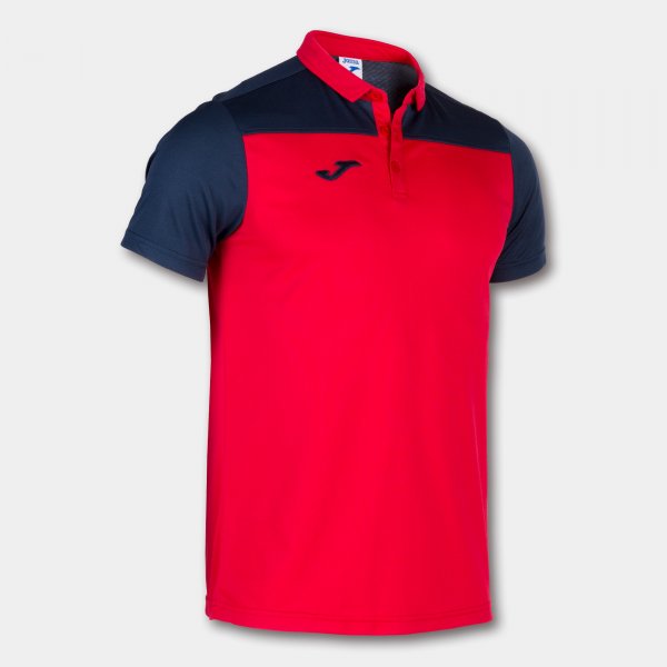 Поло блуза HOBBY II SHORT SLEEVE POLO червено морско синьо