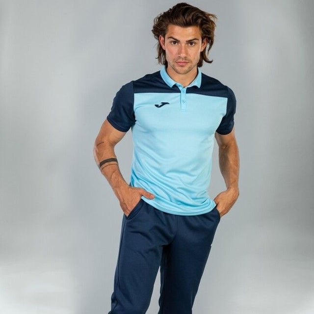 Поло блуза HOBBY II SHORT SLEEVE POLO светло синьо морско синьо