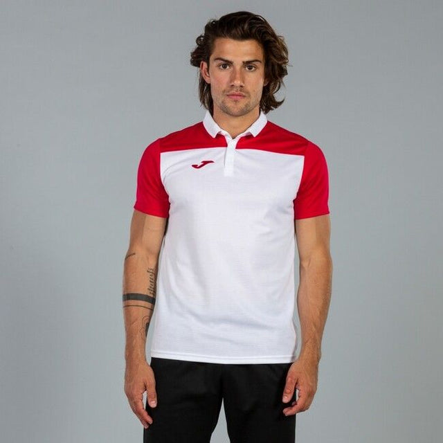 Поло блуза HOBBY II SHORT SLEEVE POLO бяло червено
