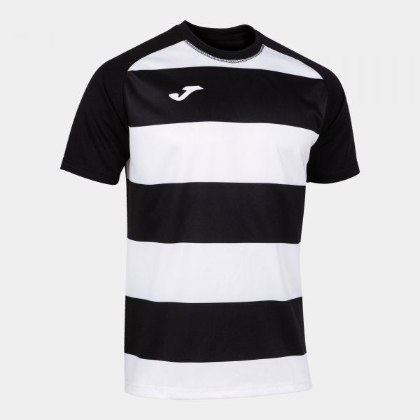 Ръгби екип T-SHIRT PRORUGBY II SHORT SLEEVE черно бяло