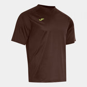 Поло блуза R-CITY SHORT SLEEVE T-SHIRT кафяво