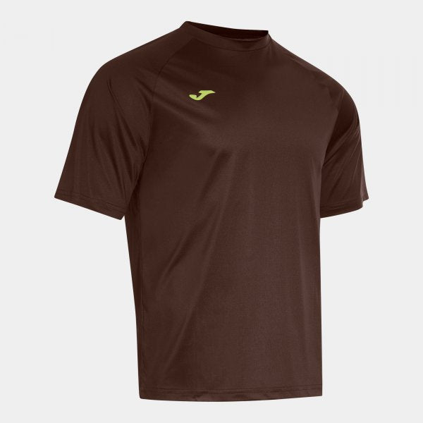 Поло блуза R-CITY SHORT SLEEVE T-SHIRT кафяво