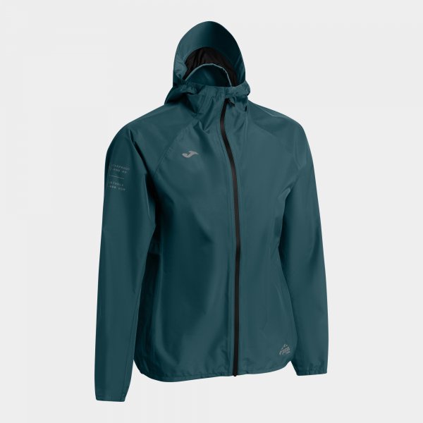 Дамска яке за дъжд R-TRAIL NATURE RAINCOAT тюркоазено