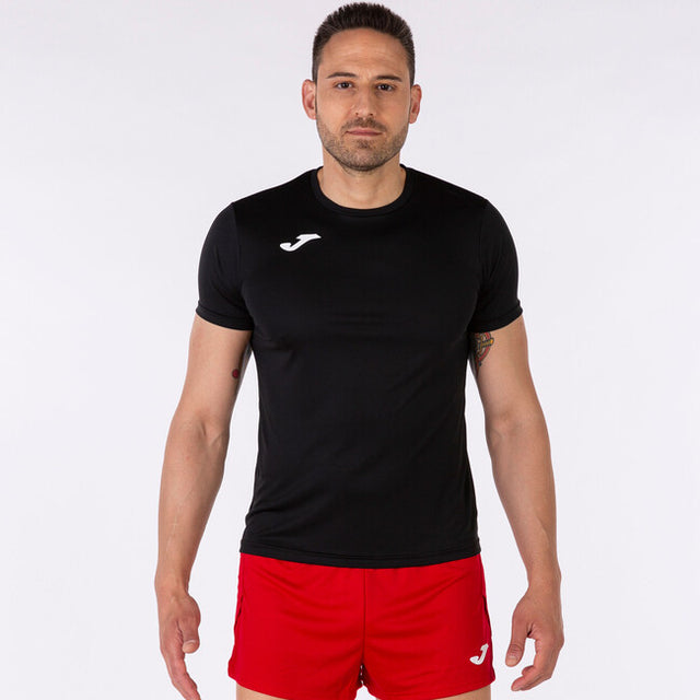 Тениска за бягане RECORD II SHORT SLEEVE T-SHIRT черно