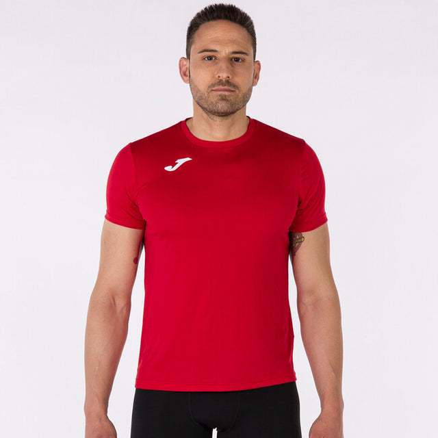 Тениска за бягане RECORD II SHORT SLEEVE T-SHIRT червено