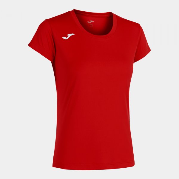 Дамски тениска за бягане RECORD II SHORT SLEEVE T-SHIRT червено