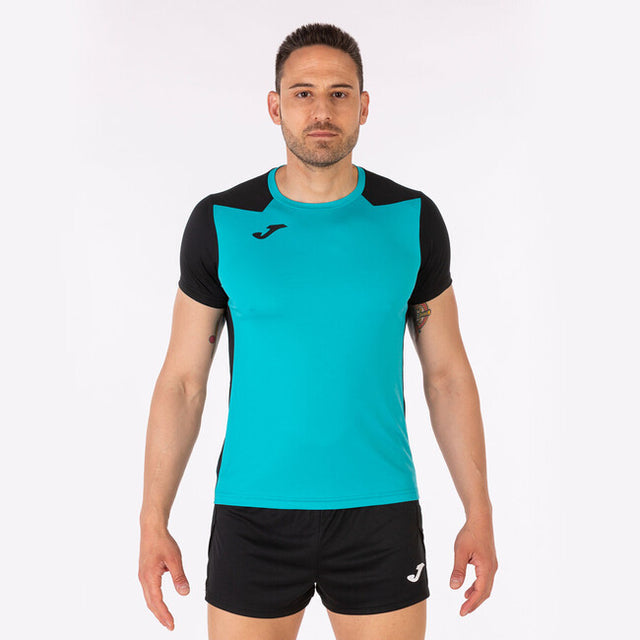 Тениска за бягане T-SHIRT RECORD II SHORT SLEEVE тюркоазено