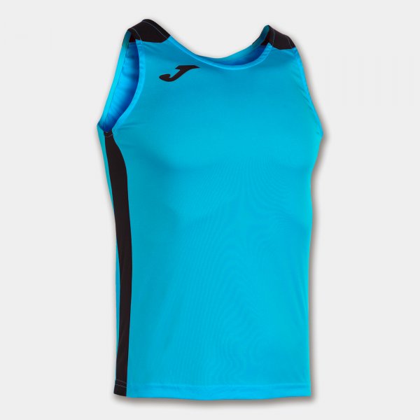 Потник за бягане RECORD II TANK TOP флуоресцентно тюркоазено