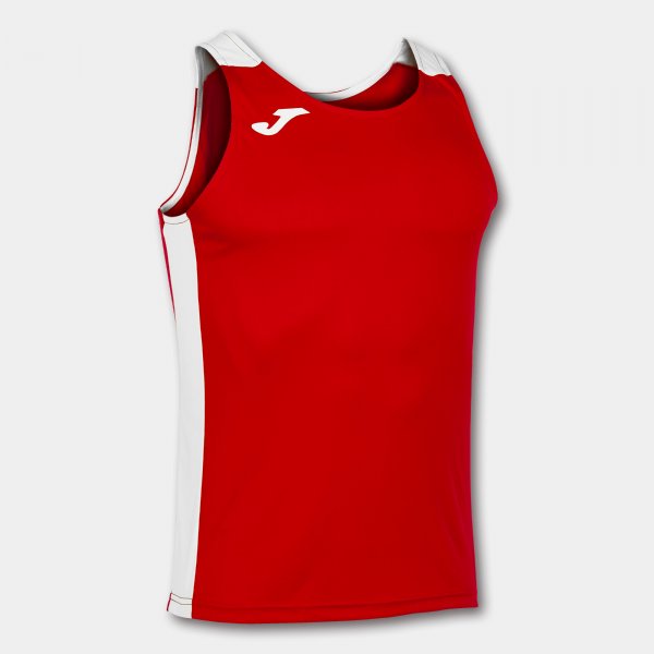 Потник за бягане RECORD II TANK TOP червено бяло