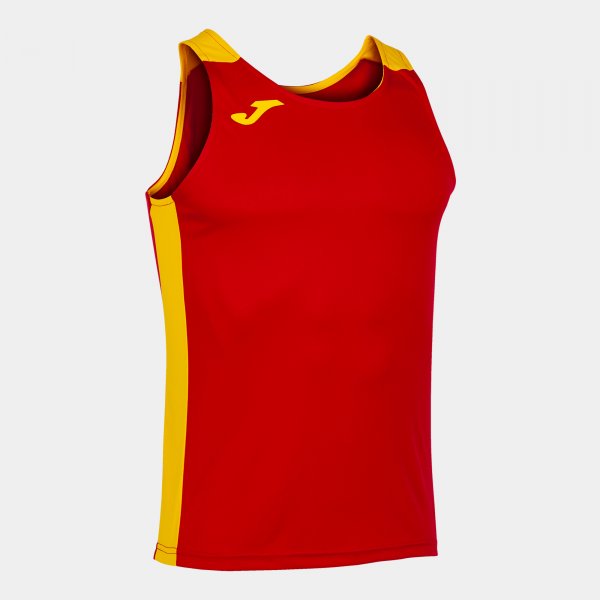 T-SHIRT RECORD II RED-YELLOW