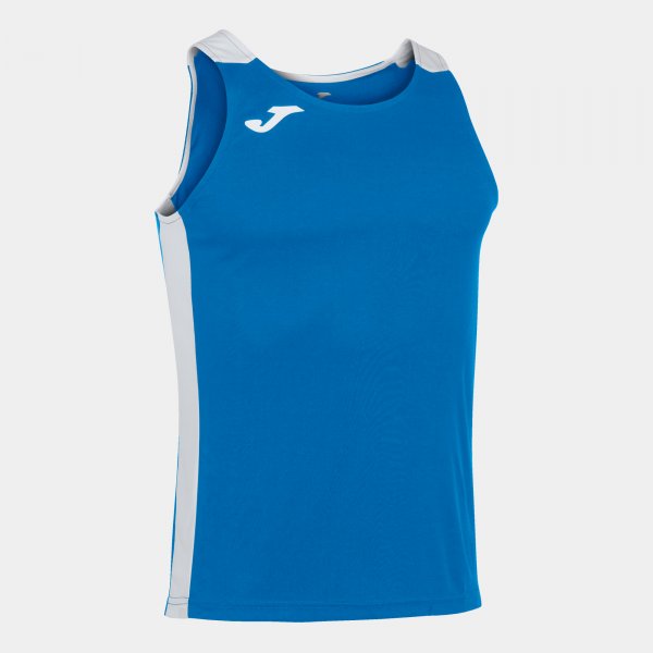 Потник за бягане RECORD II TANK TOP азурно бяло