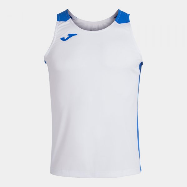 Потник за бягане RECORD II TANK TOP бяло азурно