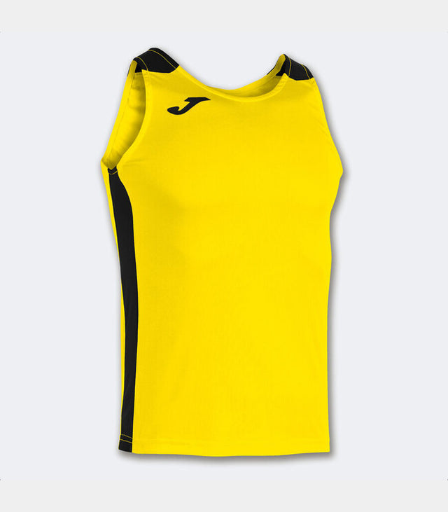 Потник за бягане RECORD II TANK TOP жълто черно