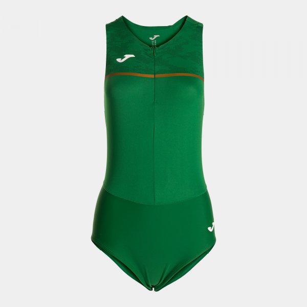 Дамски комплект за бягане RECORD III BODYSUIT зелено