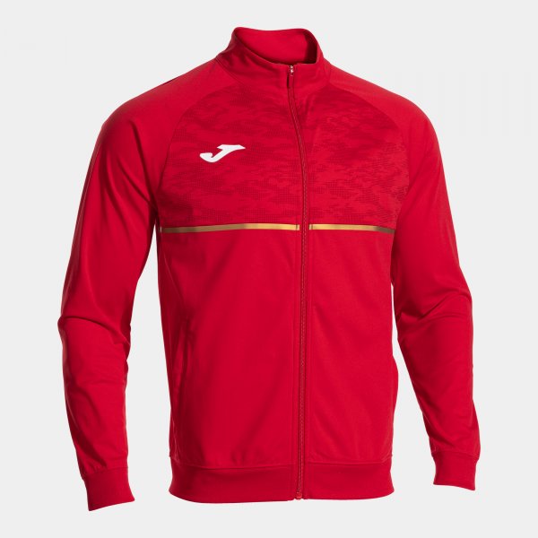 Суичър с цип RECORD III FULL ZIP SWEATSHIRT червено