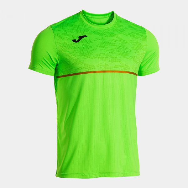 Тениска за бягане RECORD III SHORT SLEEVE T-SHIRT флуоресцентно зелено