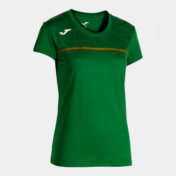 Дамски тениска за бягане RECORD III SHORT SLEEVE T-SHIRT зелено