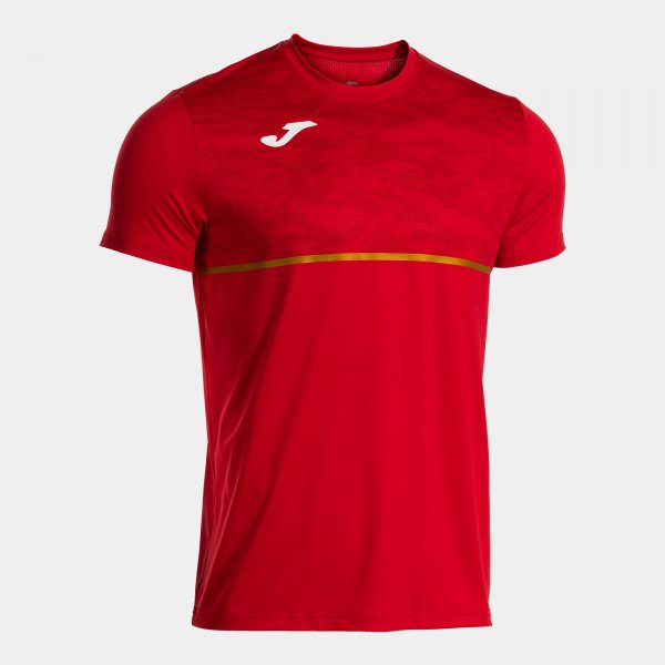 Тениска за бягане RECORD III SHORT SLEEVE T-SHIRT червено