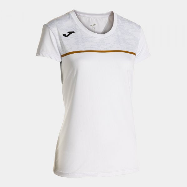 Дамски тениска за бягане RECORD III SHORT SLEEVE T-SHIRT бяло