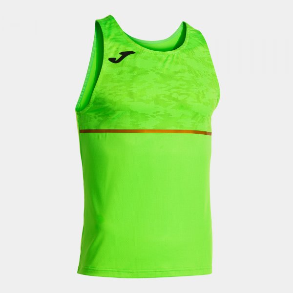 Потник за бягане RECORD III SLEEVELESS SHIRT флуоресцентно зелено