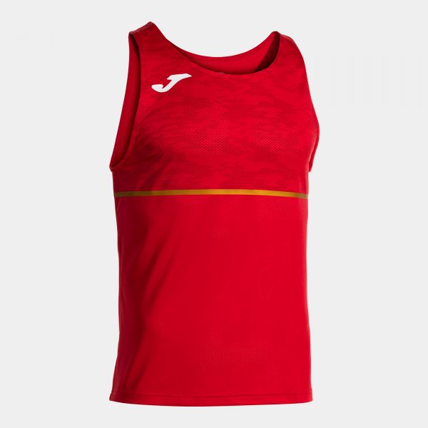 RECORD III SLEEVELESS SHIRT RED RED