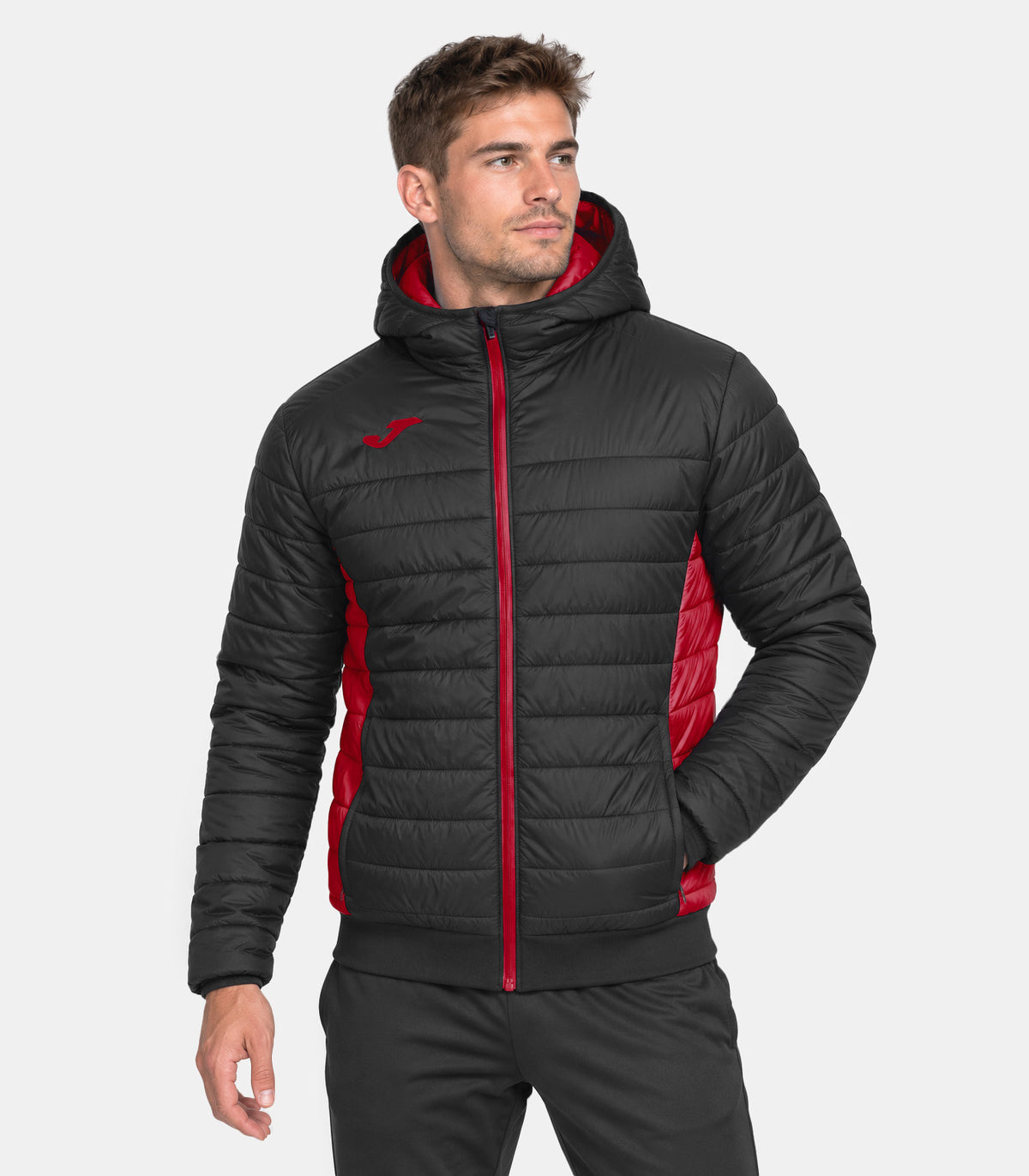 Бомбър яке URBAN V BOMBER JACKET черно червено