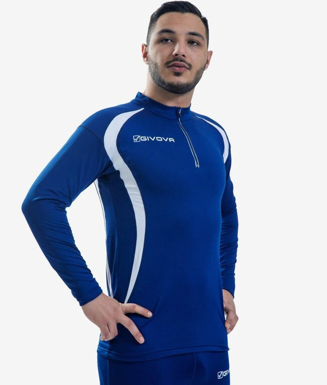 Блуза с дълъг ръкав RUNNING LONG SHIRT синьо
