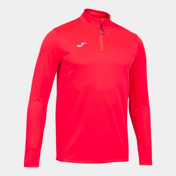 SWEATSHIRT RUNNING NIGHT CORAL FLUORESCENT CORAL FLUOR