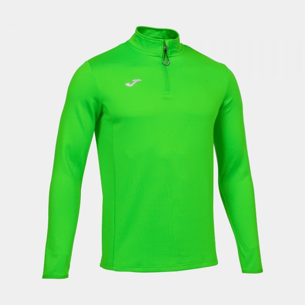 Суитшърт за бягане SWEATSHIRT RUNNING NIGHT флуоресцентно зелено