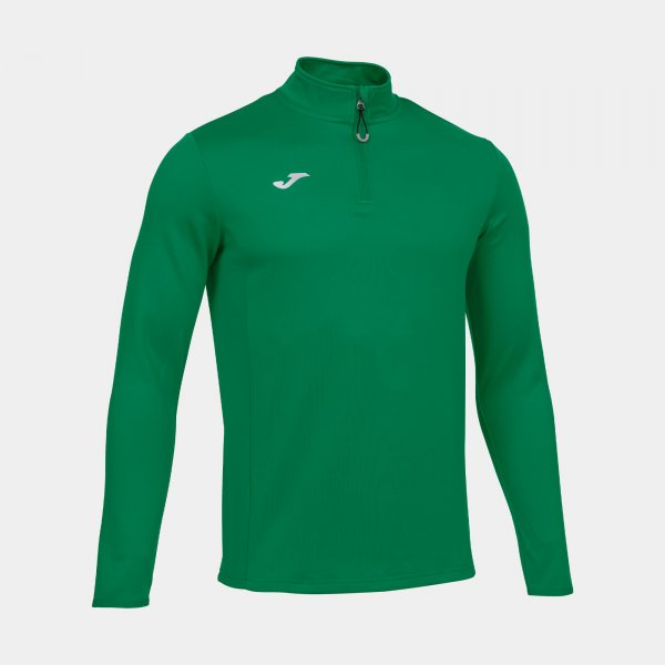 Суитшърт за бягане SWEATSHIRT RUNNING NIGHT зелено
