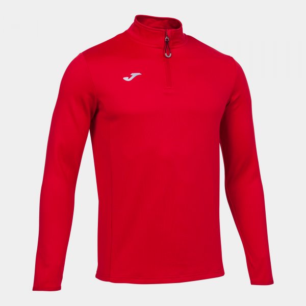 Суитшърт за бягане SWEATSHIRT RUNNING NIGHT червено