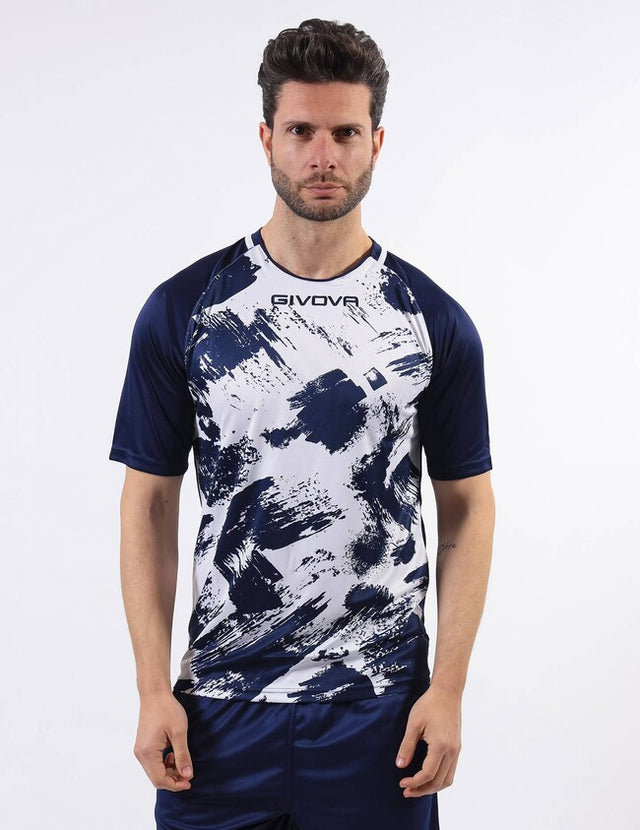 Фланелка SHIRT ART M/C бяло-синьо