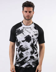 SHIRT ART INTERLOCK M/C BIANCO/NERO
