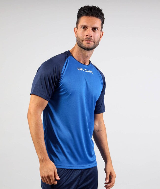 SHIRT CAPO INTERLOCK AZZURRO/BLU