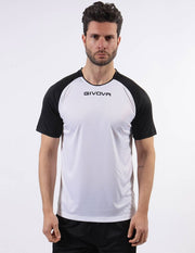 SHIRT CAPO INTERLOCK BIANCO/NERO