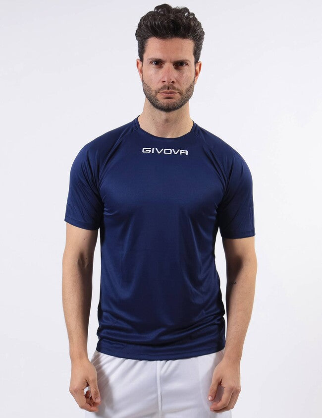 SHIRT CAPO INTERLOCK BLU