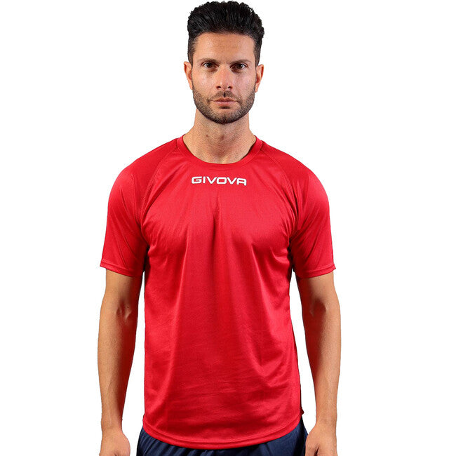 SHIRT CAPO INTERLOCK ROSSO