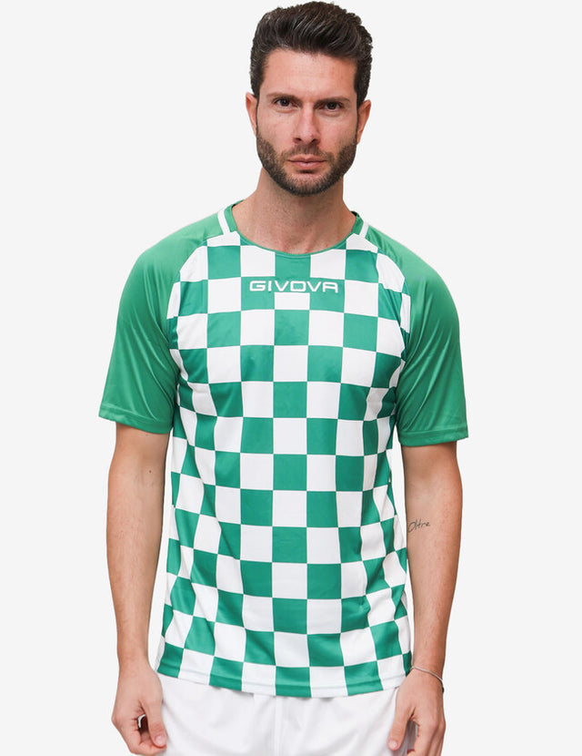 Фланелка SHIRT DAMA зелено-бяло